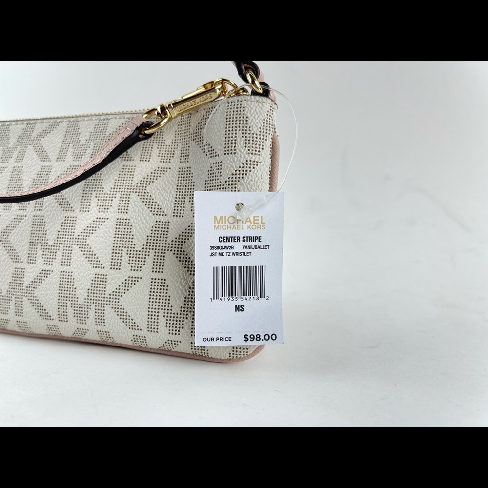 MICHAEL KORS JET TRAVEL LG CENTER STRIPE TOP ZIP - Picture 3 of 11